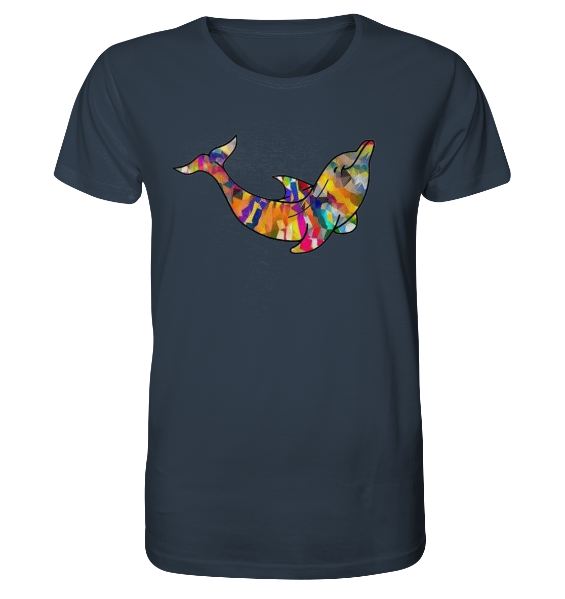 T-Shirt Schwarz mit Dolfin - Organic Shirt
