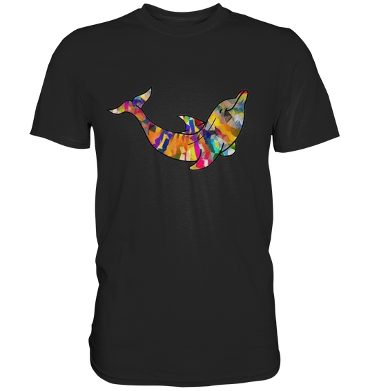 T-Shirt schwarz mit Dolfin - Premium Shirt