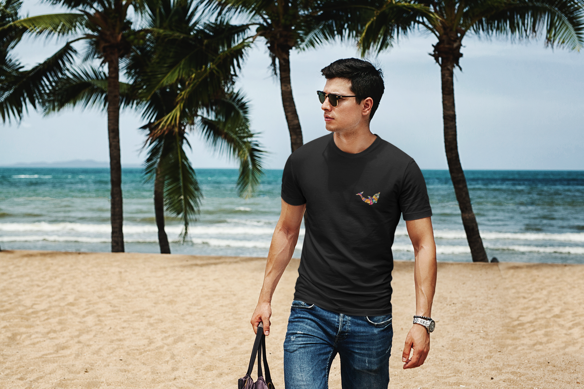 T-Shirt mit Delfin  - Herren Shirt