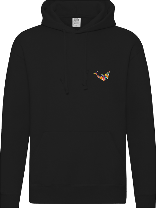 Hoodie schwarz mit Dolfin