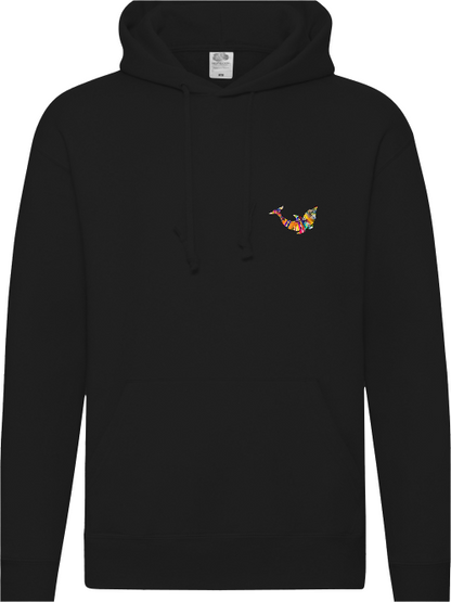 Hoodie schwarz mit Dolfin